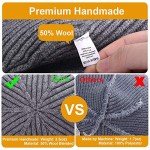 Men's 3 Pack Wool Fisherman Beanies - Black, Gray, Yellow