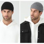 Men's 3 Pack Wool Fisherman Beanies - Black, Gray, Yellow