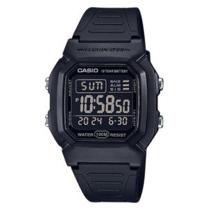 Casio Men's Black Quartz Watch with Resin Strap