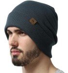 Warm Stretchy Knit Cuff Beanie for Men