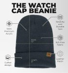 Warm Stretchy Knit Cuff Beanie for Men