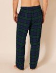 Men's Black Watch Plaid Flannel Pajama Pants