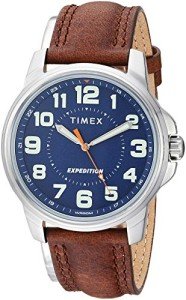 Timex Men's Sport Expedition Leather Strap Watch 40mm