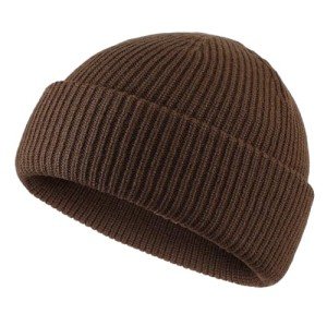 Men's Acrylic Winter Fisherman Beanie - Coffee