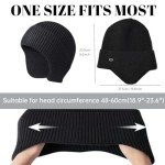 Thermal Knitted Winter Beanie with Earflaps