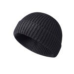 Men's Knit Fisherman Beanie - Black