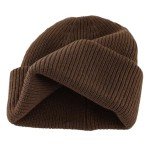 Men's Acrylic Winter Fisherman Beanie - Coffee