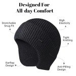 Thermal Knitted Winter Beanie with Earflaps