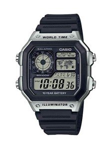 Casio Men's Black Quartz Watch with Resin Strap