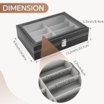 Men's 8-Slot Sunglasses and Eyeglasses Display Case