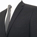 Teemlanny Men's Classic Fit Grey Plaid Blazer