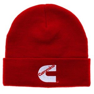 Red Knit Beanie Hat for Men and Women