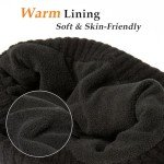 Men's Merino Wool Winter Beanie with Fleece Lining