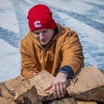 Red Knit Beanie Hat for Men and Women