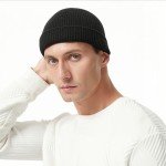 CYNROFVEN 2 Pack Wool Knit Fisherman Beanies