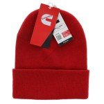 Red Knit Beanie Hat for Men and Women