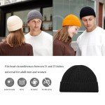 CYNROFVEN 2 Pack Wool Knit Fisherman Beanies