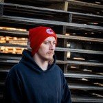 Red Knit Beanie Hat for Men and Women