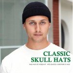 CYNROFVEN 2 Pack Wool Knit Fisherman Beanies