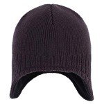 Men's Fleece Lined Winter Earflap Beanie - Dark Grey