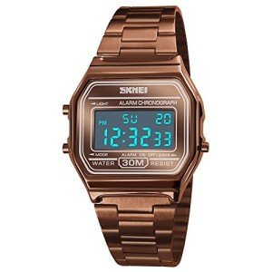 Gosasa Classic Waterproof Digital Sports Watch - Brown