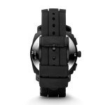 Fossil Men's Black Chronograph Silicone Watch