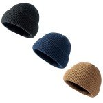 3-Piece Fisherman Beanie Hat Set for Men
