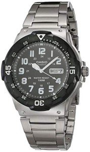 Casio Men's Diver Quartz Watch with Steel Strap