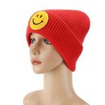 Smiley Face Embroidered Beanie Hat for Everyone