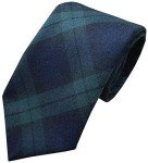 Men's Black Watch Plaid Tie - Green & Navy