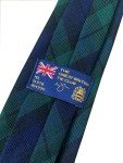 Men's Black Watch Plaid Tie - Green & Navy