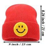 Smiley Face Embroidered Beanie Hat for Everyone