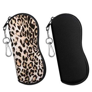 MoKo 2-Pack Zippered Sunglasses Case for Men