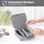 Men's Travel Sunglasses Organizer with Adjustable Slots