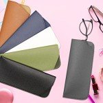 6-Pack Soft Leather Eyeglass Cases for Everyone