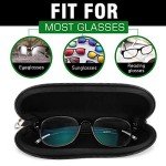 MoKo 2-Pack Zippered Sunglasses Case for Men
