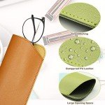 6-Pack Soft Leather Eyeglass Cases for Everyone