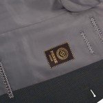 Teemlanny Men's Classic Fit Grey Plaid Blazer