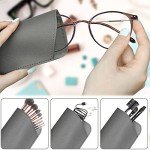 6-Pack Soft Leather Eyeglass Cases for Everyone