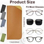 6-Pack Soft Leather Eyeglass Cases for Everyone