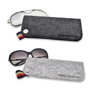 Thick Felt Sunglasses Case - 2 Pack
