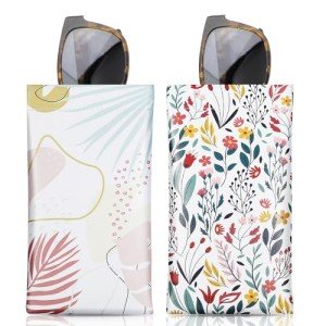 MoKo Soft Leather Sunglasses Case - 2 Pack