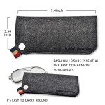 Thick Felt Sunglasses Case - 2 Pack