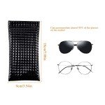 2 Pack Soft PU Leather Glasses Cases