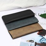 6 Pack Soft Leather Eyeglass Pouches for All