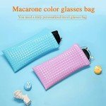 2 Pack Soft PU Leather Glasses Cases