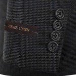 Teemlanny Men's Classic Fit Grey Plaid Blazer