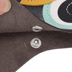 Soft Leather Eyeglasses Case with Clip for Travel