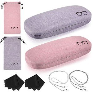 Hard Shell Eyeglasses Case Set for Men & Women