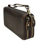 Men's Leather Long Wallet and Phone Organizer
